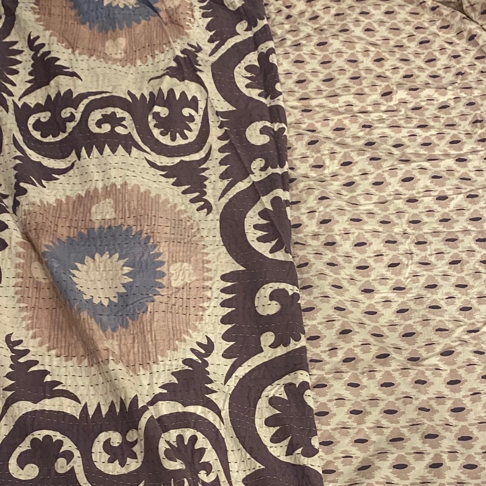 Anthropologie 5pc Queen Duvet Cover & Pillow Shams